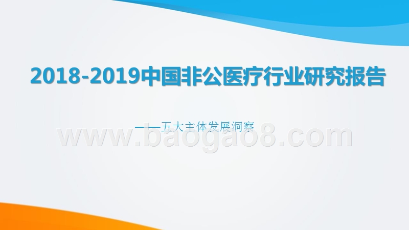 2018-2019中国非公医疗行业研究报告.pptx_第1页