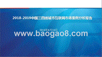 2018-2019中国三四线城市互联网市场案例分析报告.pptx