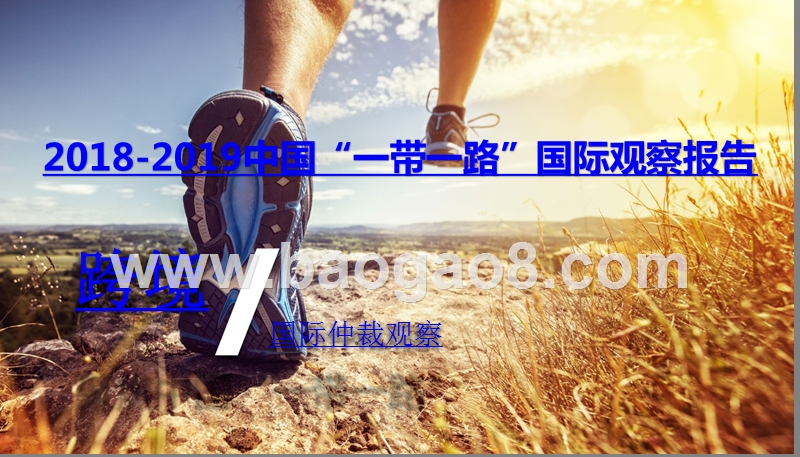 2018-2019中国“一带一路”国际观察报告.pptx_第1页