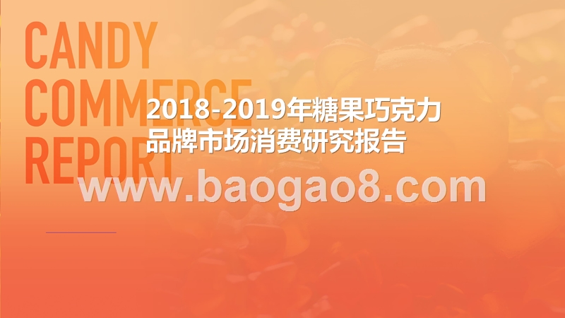 2018-2019年糖果巧克力品牌市场消费研究报告.pptx_第1页