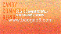 2018-2019年糖果巧克力品牌市场消费研究报告.pptx