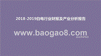 2018-2019白电行业财报及产业分析报告.pptx
