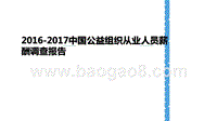 2016-2017中国公益组织从业人员薪酬调查报告.pptx