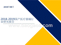 2018-2019国产医疗器械行业研究报告.pptx