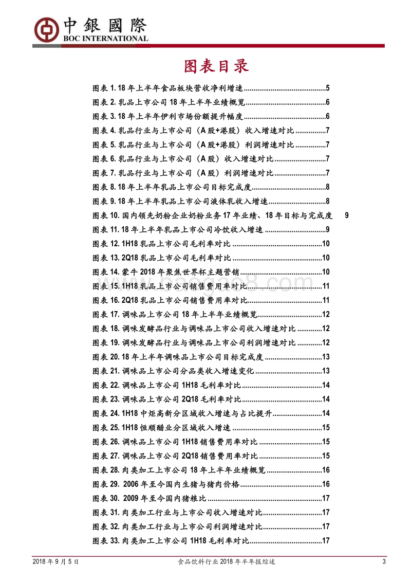 食品饮料行业2018年半年报综述：龙头优势愈发显著，食品板块强者更强.pdf_第3页