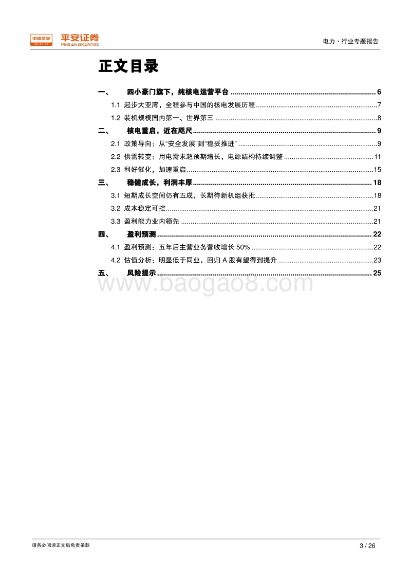 核电行业专题系列报告（二）：中广核电力：被低估的核电巨头.pdf_第3页