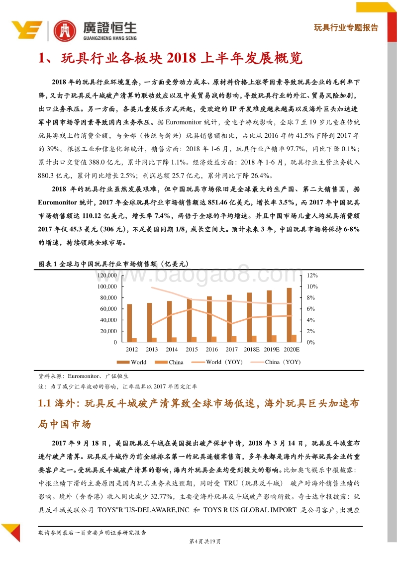 玩具行业2018年H1财报点评：全球玩具市场低迷，关注IP授权玩具、教育玩具等细分机会.pdf_第4页