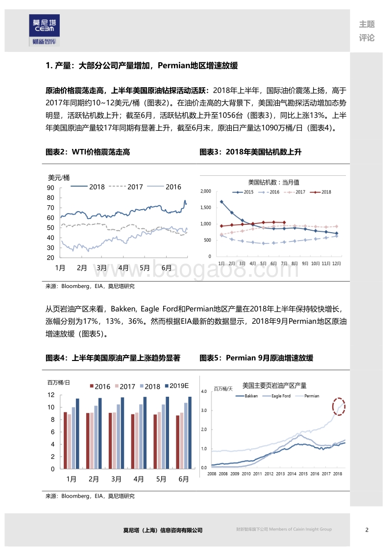 美国油气勘探开采公司运营追踪系列：2018：产量、资本支出预期上调.pdf_第2页