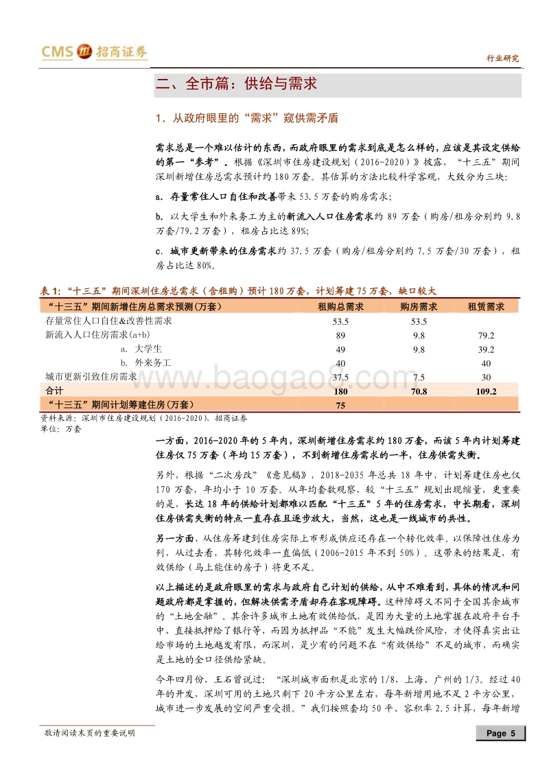 房地产长效机制之城市篇：深圳的壮志与束缚.pdf_第5页