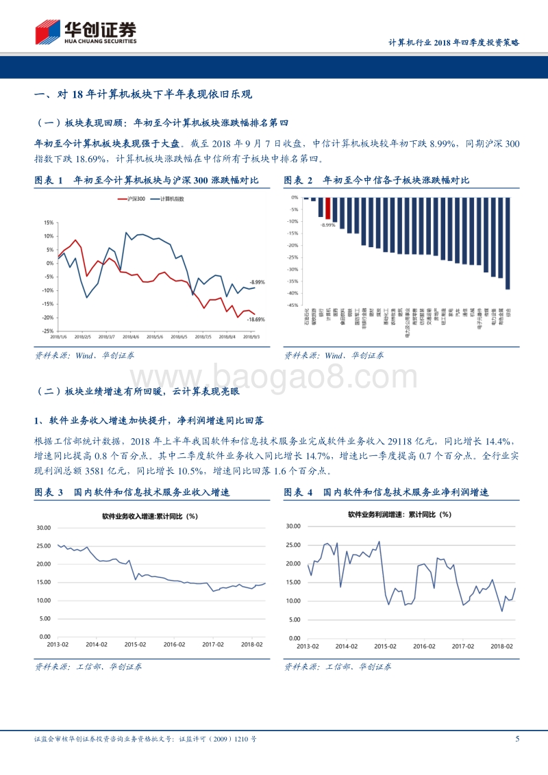 计算机行业2018年四季度投资策略：把握产业大势，推荐云计算产业链.pdf_第5页
