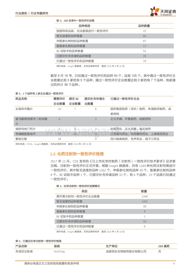 医药生物行业专题研究：带量采购引导行业洗牌，长期看仿制药产品梯队建设.pdf_第4页