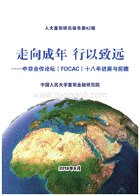中非合作论坛十八年进展与前瞻：走向成年，行以致远.pdf