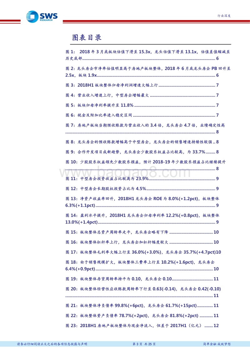 2018H1房地产行业综述：地产板块高业绩增速，整体拿地力度逐步减弱.pdf_第3页