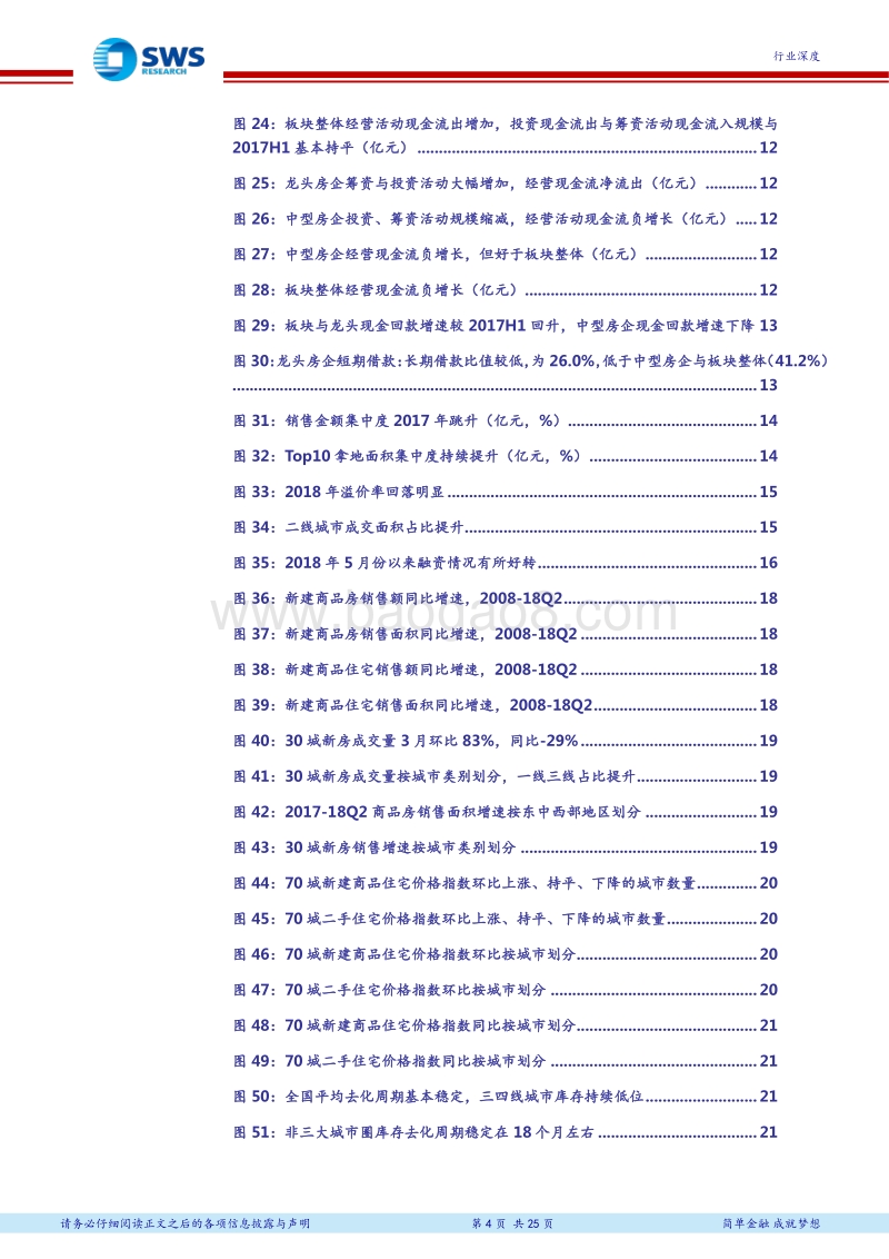 2018H1房地产行业综述：地产板块高业绩增速，整体拿地力度逐步减弱.pdf_第4页