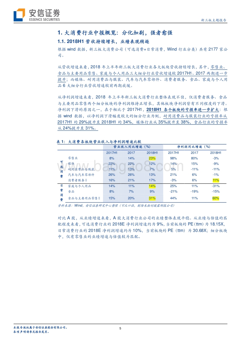 大消费2018半年度TOP30：立身十字路口，头部率先突围？.pdf_第5页