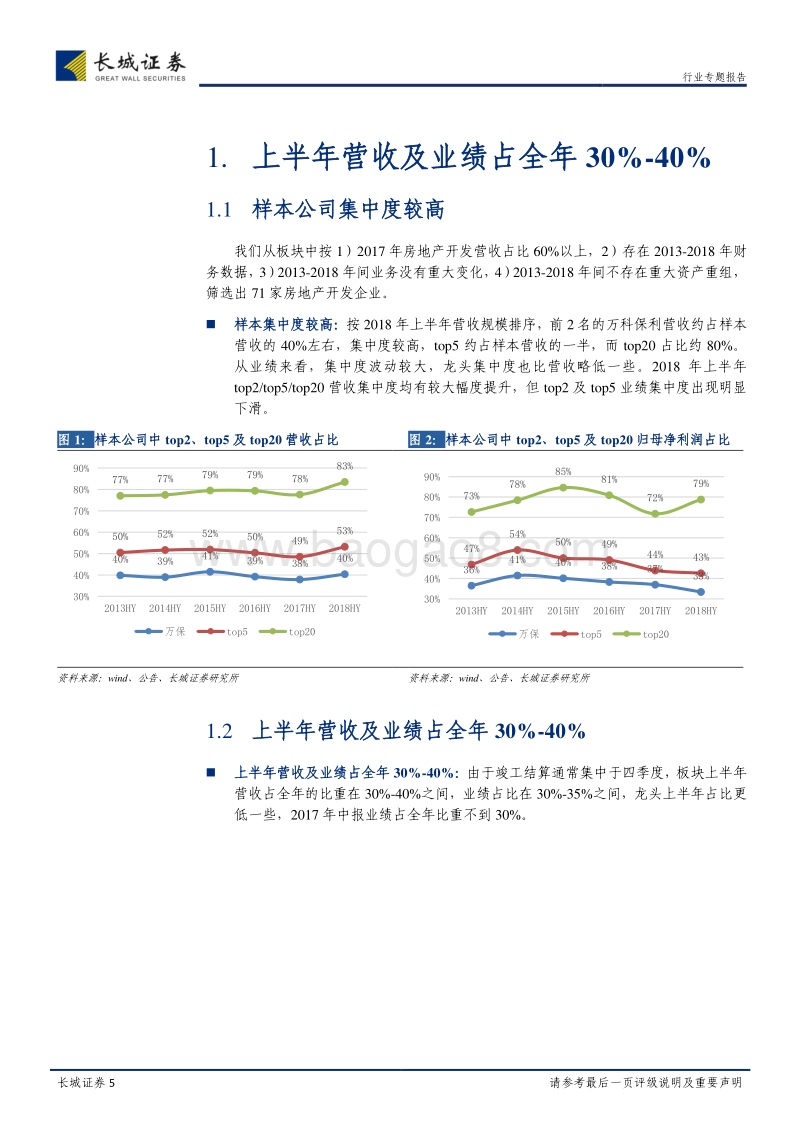 房地产2018年中报总结之利润表：增收增利，表现靓丽.pdf_第5页