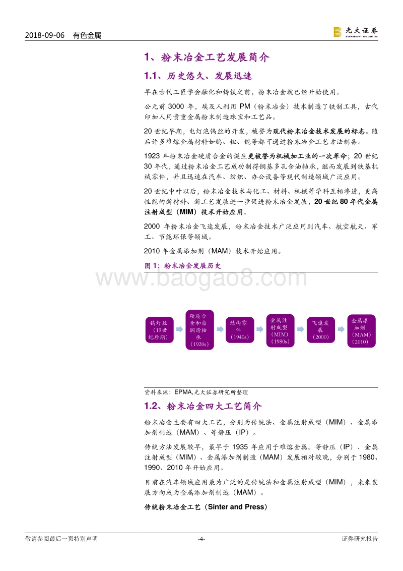 粉末冶金（铁粉）行业深度：国内粉末冶金市场空间广阔：汽车发力+进口替代.pdf_第4页