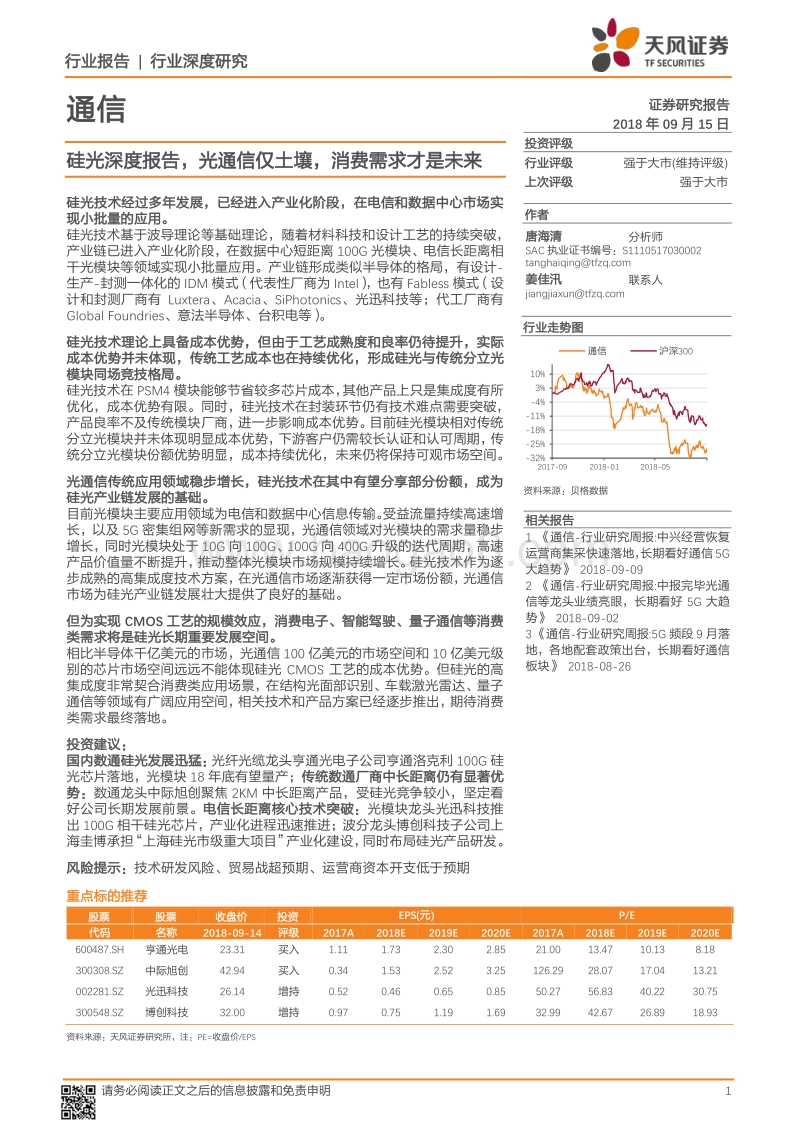 通信行业深度研究：硅光深度报告，光通信仅土壤，消费需求才是未来.pdf_第1页