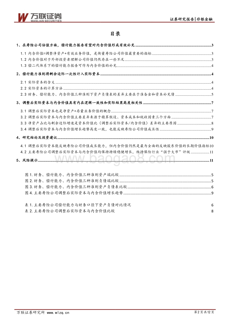 保险行业专题研究之二：从偿付能力报告看寿险公司价值成长.pdf_第2页