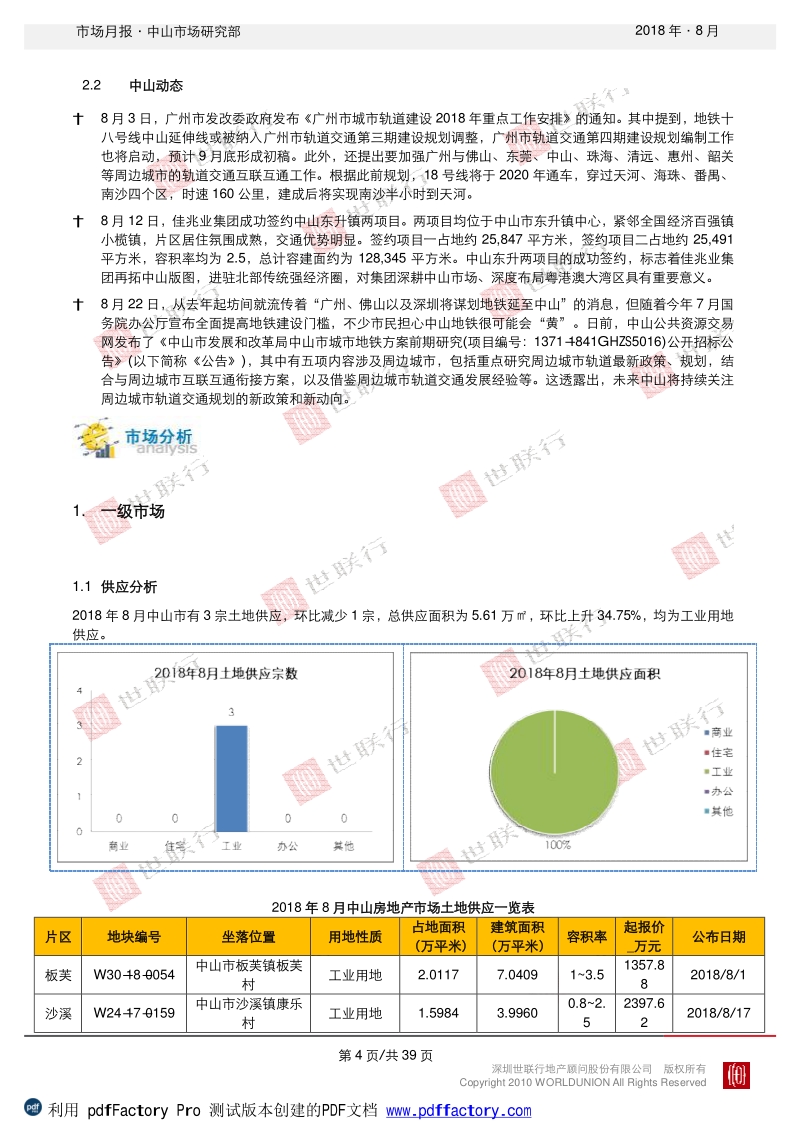 中山2018年8月房地产市场报告.pdf_第5页