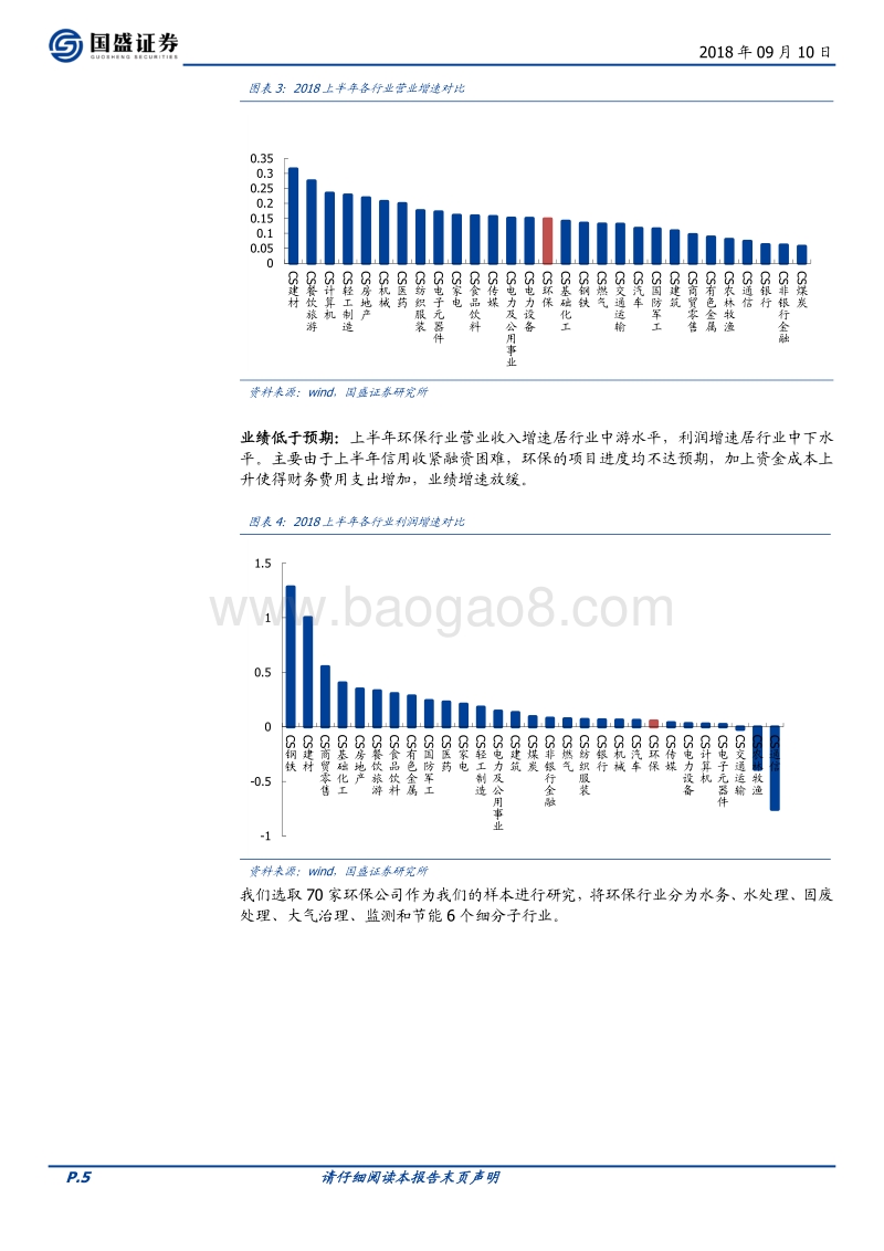环保工程及服务行业18年中报总结：去杠杆下增速放缓，精选优质运营资产.pdf_第5页