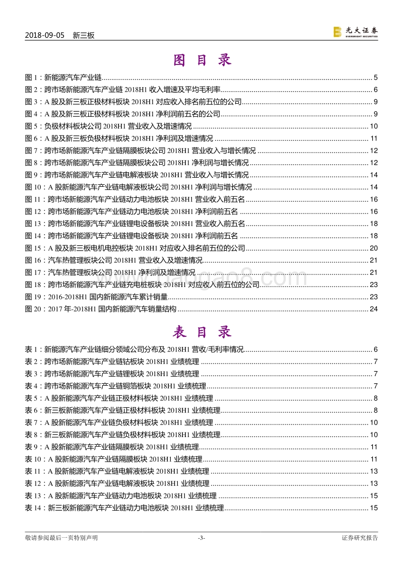 跨市场新能源汽车产业链2018年中报总结：龙头优势明显，静待毛利率调整.pdf_第3页