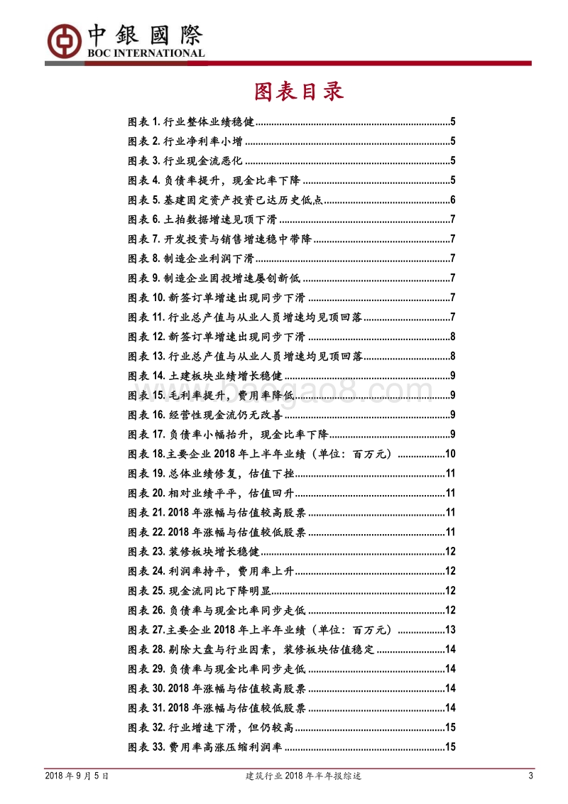 建筑行业2018年半年报综述：业绩增长稳健，订单需求下滑初显.pdf_第3页