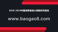 2018-2019中国消费者信心指数研究报告.pptx