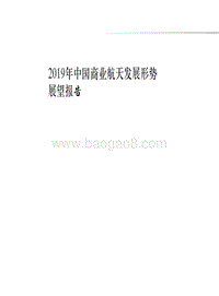 2019年中国商业航天发展形势展望报告.pdf