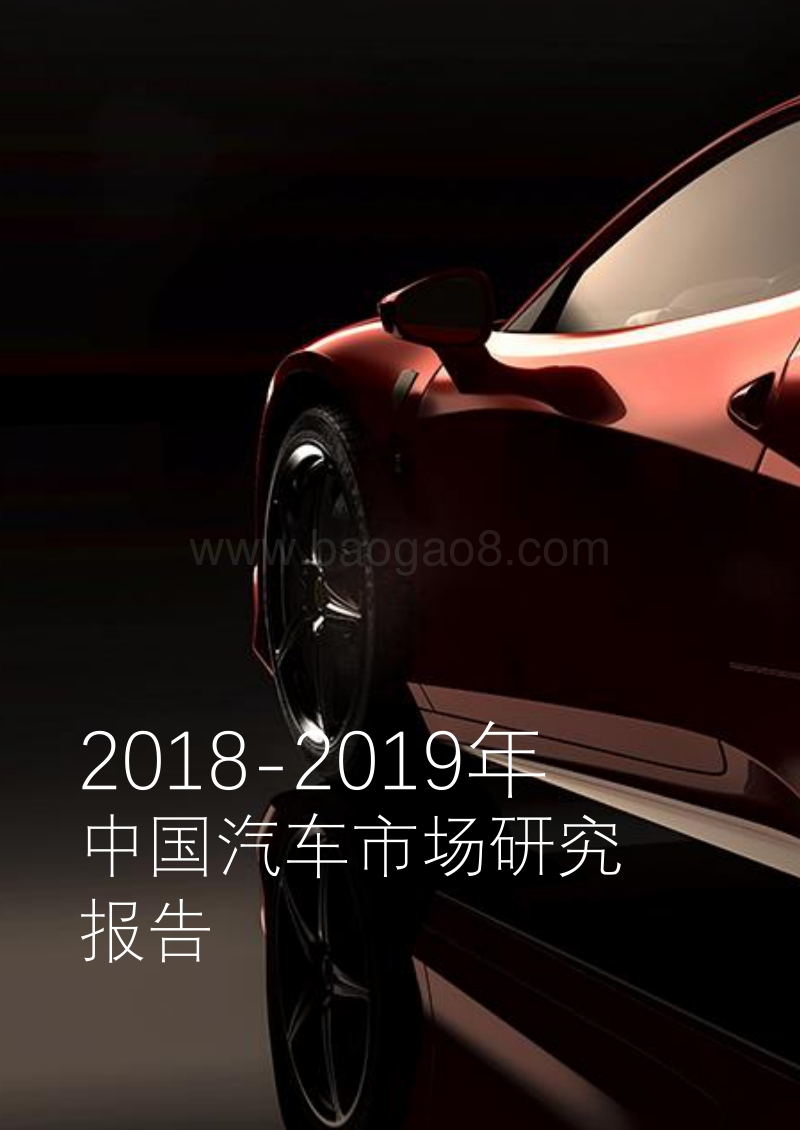 2018-2019年中国汽车市场研究报告.pdf_第1页