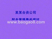 合资公司财务管理模式探讨.ppt