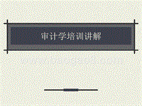 审计学培训讲解.ppt