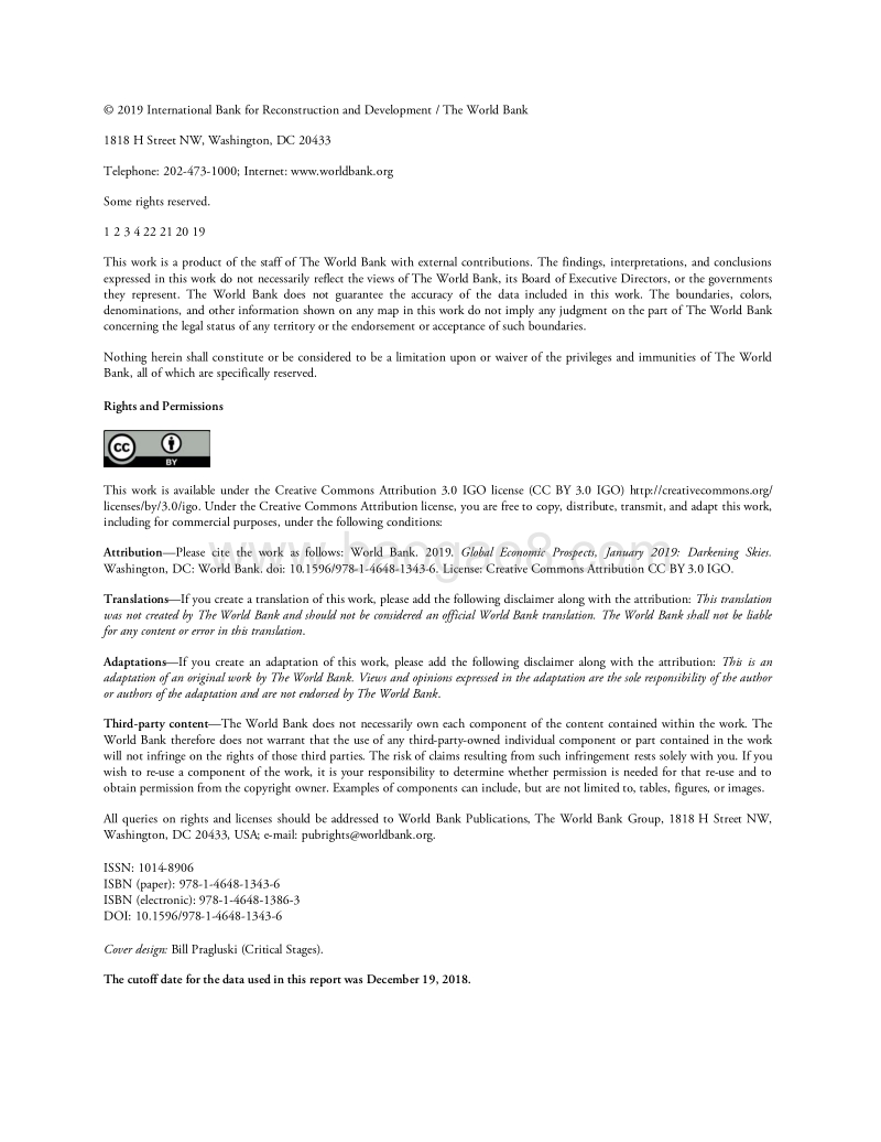 2019年全球经济展望：前景趋暗.pdf_第4页