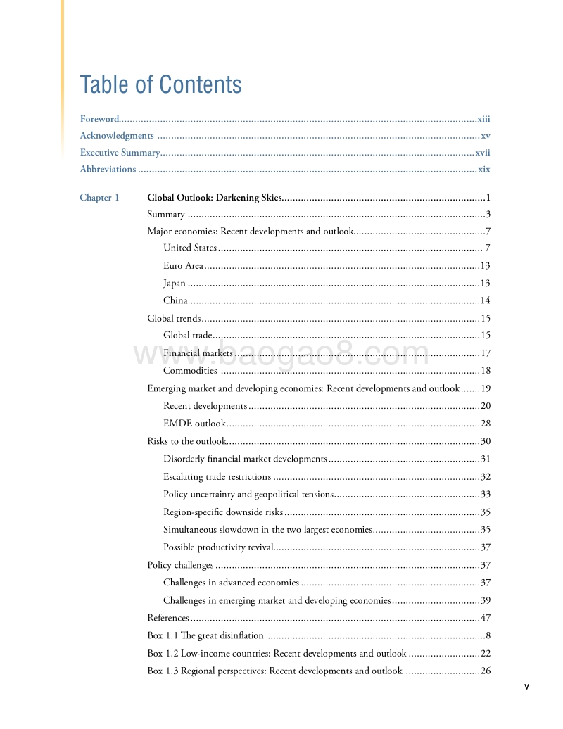世界银行-2019全球经济前景黯淡.pdf_第4页
