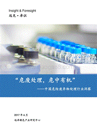 中国危险废弃物处理行业洞察.pdf
