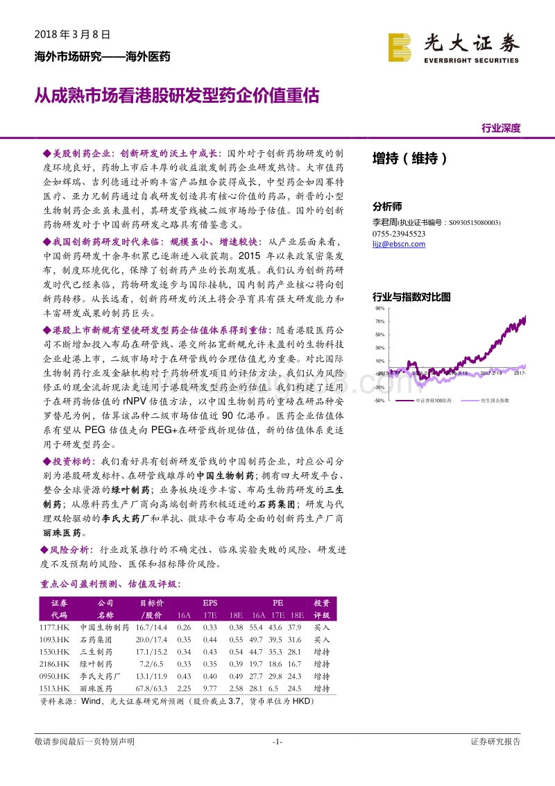 海外医药：从成熟市场看港股研发型药企价值重估.pdf_第1页