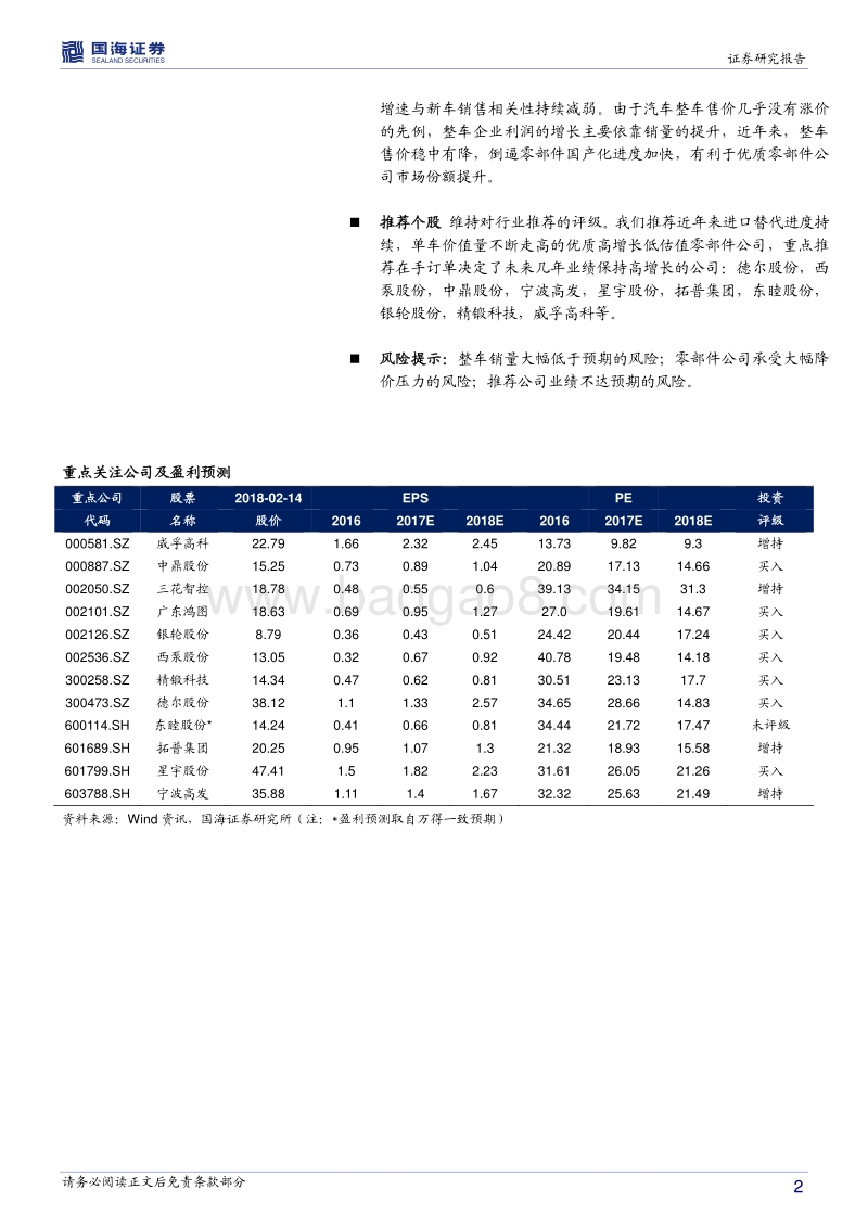 汽车零部件行业专题分析：世界汽车工业中心加速向中国转移.pdf_第2页