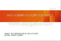 保险行业2018年总结及29年发展分析报告.pptx