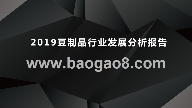 2019豆制品行业发展分析报告.pptx_第1页