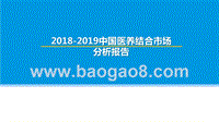 2018-2019中国医养结合市场分析报告.pptx