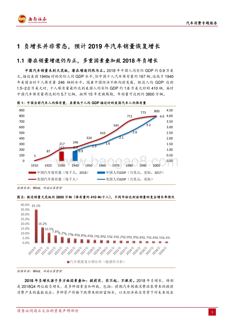 汽车消费专题报告：汽车销量增速预计2019年恢复至2%.pdf_第4页