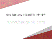 债券市场2019年策略展望分析报告.pptx