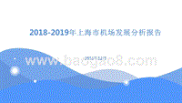2018-2019年上海市机场发展分析报告.pptx