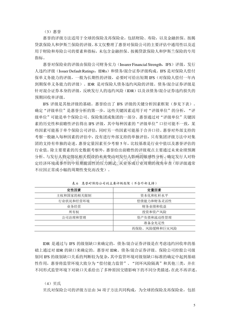 国内外保险业信用评级方法的比较与研究.pdf_第5页