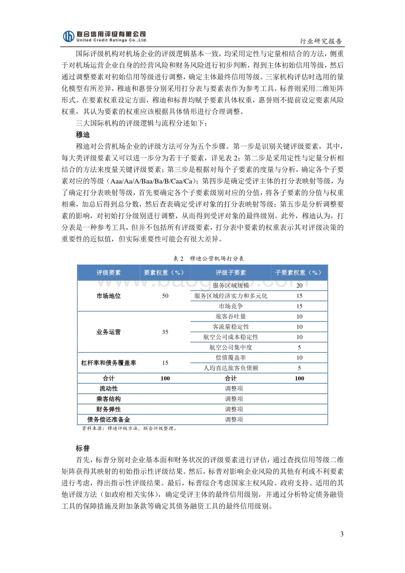 机场运营企业国内外信用评级方法的比较与研究.pdf_第3页