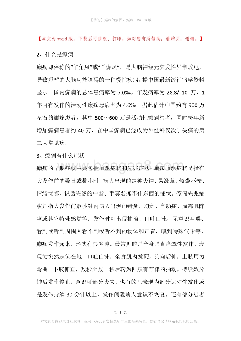 癫痫的病因，癫痫.docx_第2页