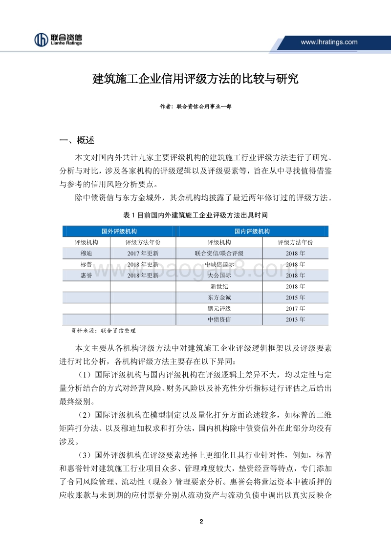 建筑施工企业信用评级方法的比较与研究.pdf_第2页