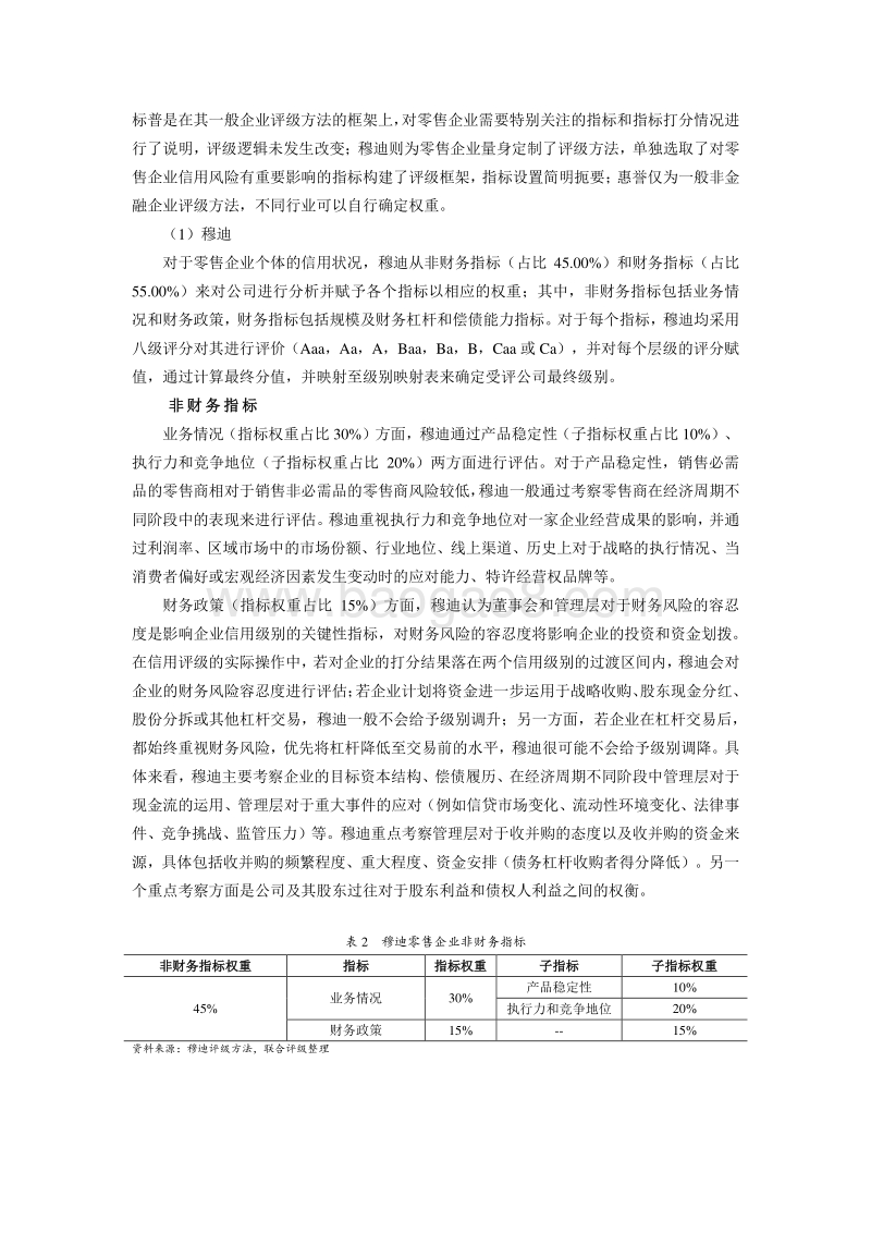 零售行业国内外信用评级方法的比较与研究.pdf_第5页