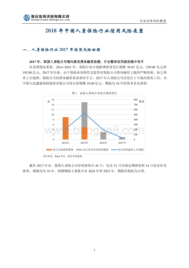 2018年中国人身保险行业信用风险展望.pdf_第2页