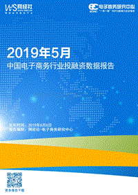 2019年5月中国电子商务行业投融资数据报告.pdf